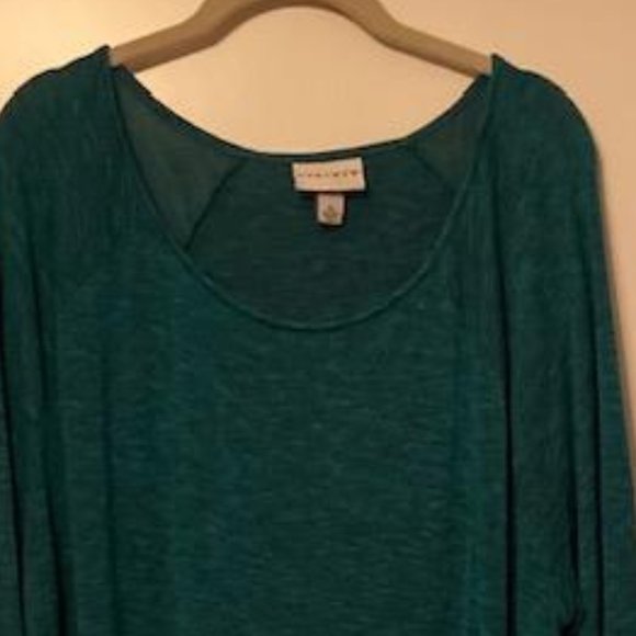 Ava Viv Light Weight Green Winter top, size 3X - Picture 2 of 8